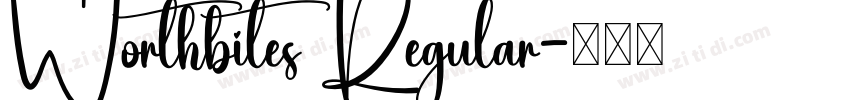 Worthbites Regular字体转换
